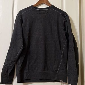Eddie Bauer Camp Fleece Crew Sweatshirt, Medium, Htr Gray